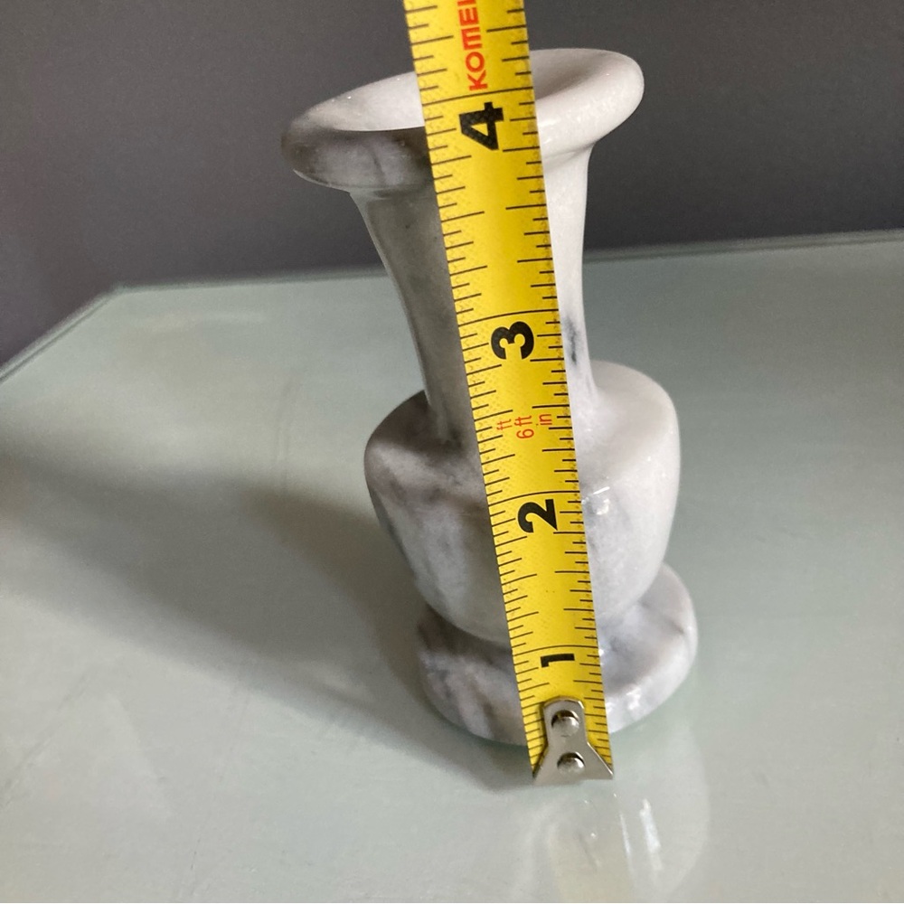 Elegant Vintage Gray  Mini Marble Vase - Picture 5 of 5